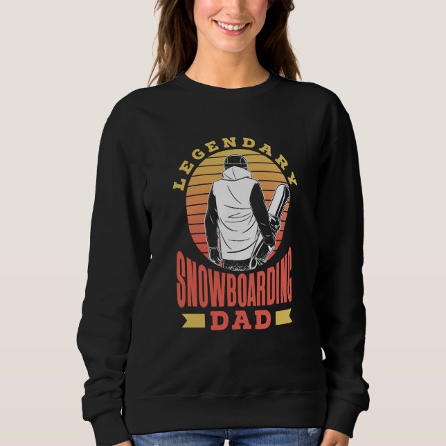 Moletom Legendary Snowboarding Dad Snowboarder Snowboard F (Frente)