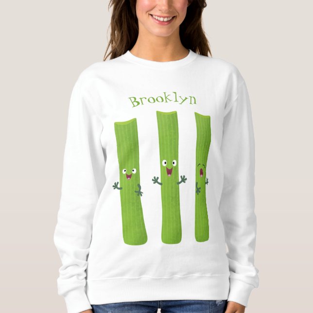 Moletom Legumes de trio com aipo-branco (Frente)