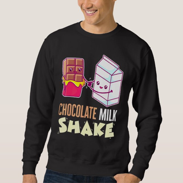 Moletom Leite de Chocolate Agita Milkshake Dessert Dente D (Frente)
