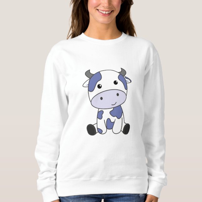Moletom Leite de Vaca Kawaii - Blueberry japonesa (Frente)