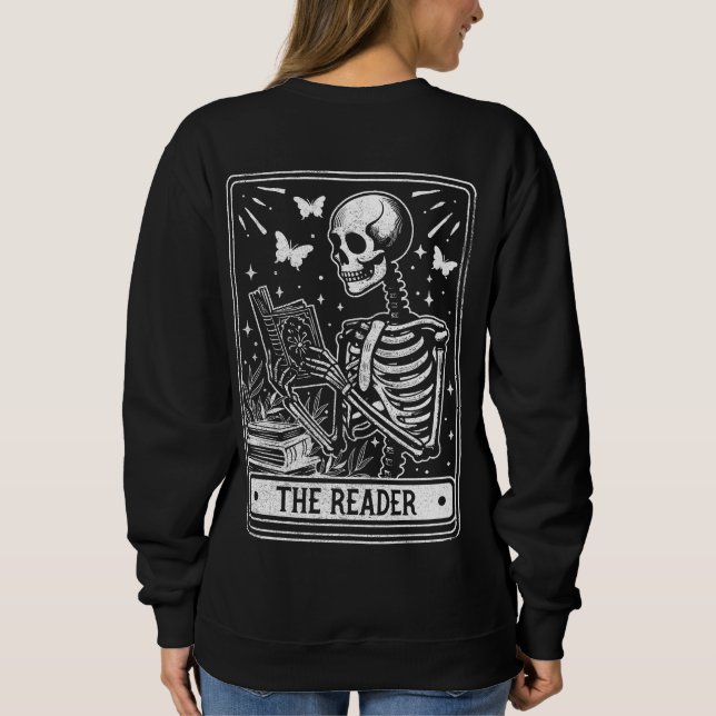 Moletom Leitor Leitura do Booklover Halloween (Verso)