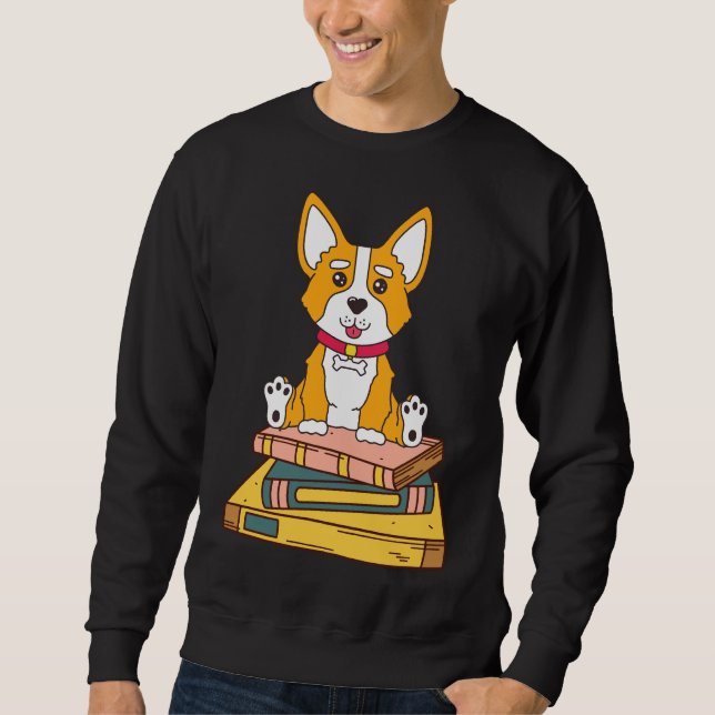 Moletom Leitura de Corgi (Frente)