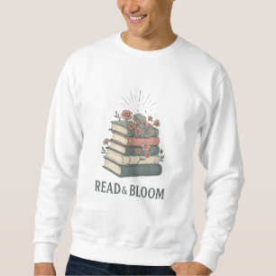 Moletom Leitura & Flor de Livro Design Floral