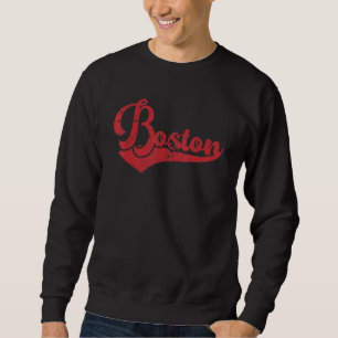 Moletom Lembrança de Boston Massachusetts Cidade natal ret