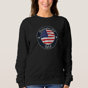 Moletom Lembrança de Washington DC Gráfico Retro Premium