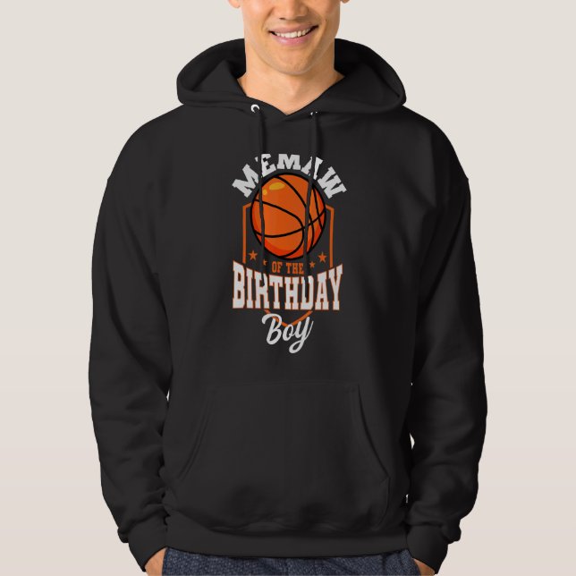 Moletom Lembrança Do Tema De Aniversário De Basquete, Bday (Frente)