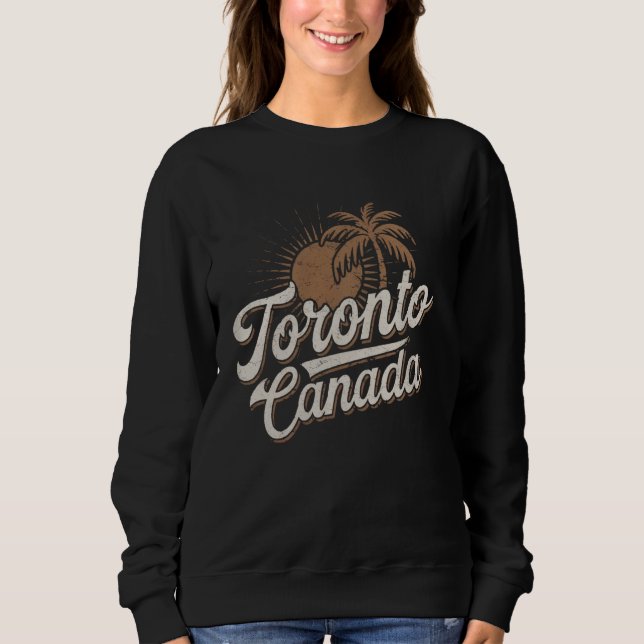 Moletom Lembranças de Férias de Toronto Canadá (Frente)