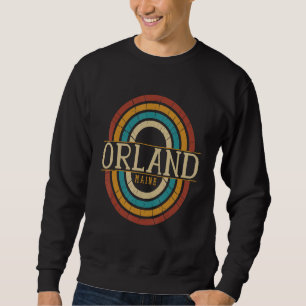 Moletom Lembranças Vintage Retro Orland Maine ME Mulheres