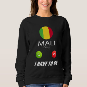 Moletom Lembrancinha Bandeira do Mali Mali Está Chamando E