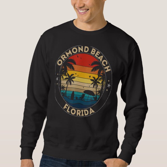 Moletom Lembrete de Ormond Beach Souvenir Florida (Frente)