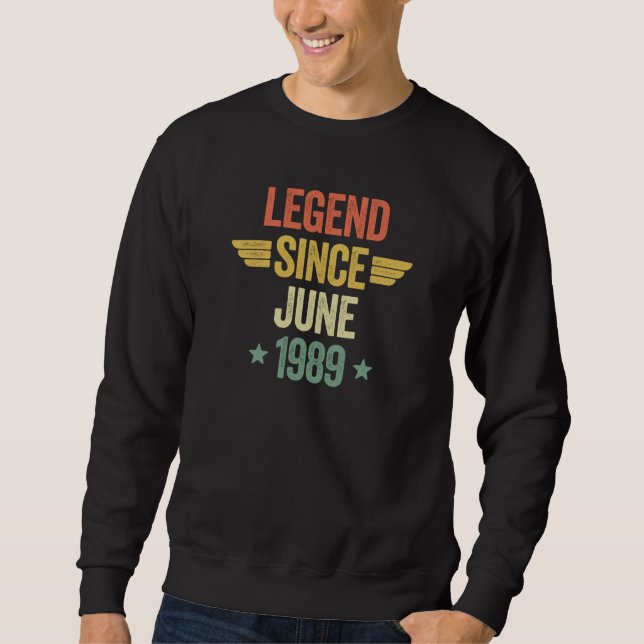 Moletom Lenda Desde Junho de 1989 (Frente)