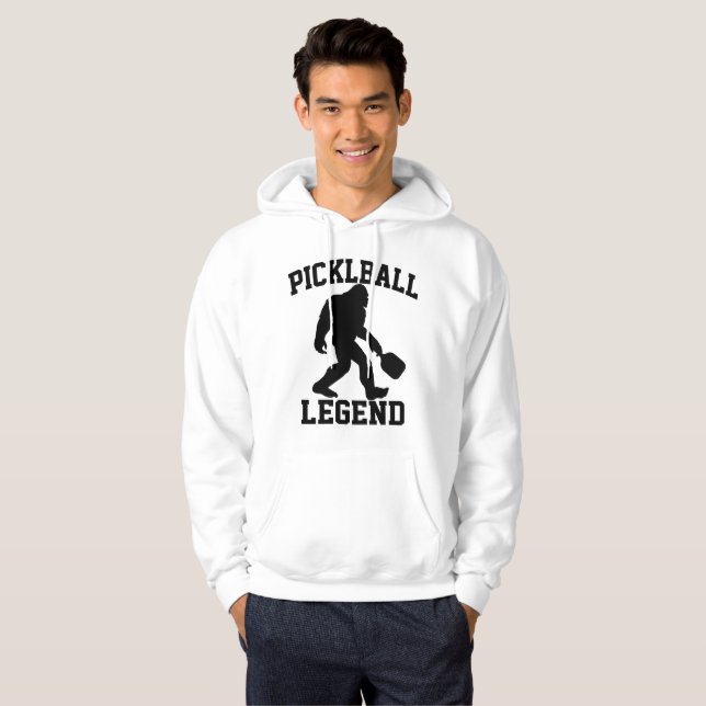 Moletom Lenda engraçada de Bigfoot no Pickleball  (Frente Completa)