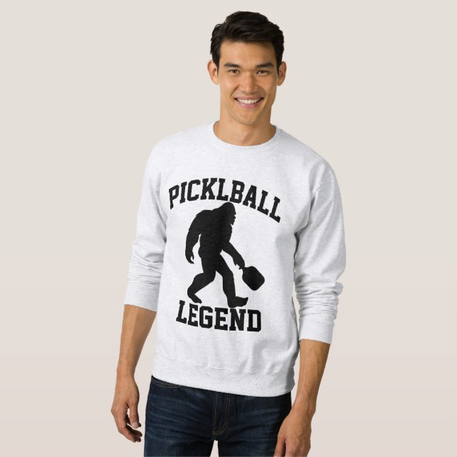 Moletom Lenda engraçada de Bigfoot no Pickleball  (Frente Completa)