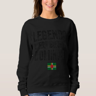 Moletom Lendas Nasceram Em Dominica Orgulho Da Bandeira Do