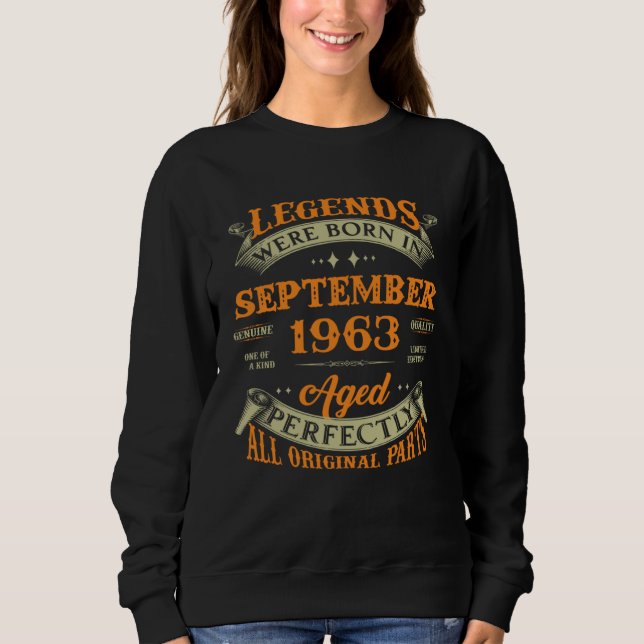 Moletom Lendas Nasceram Em Setembro De 1963 (Frente)