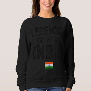 Moletom Lendas Nasceram Na Índia Bandeira Indiana Orgulho