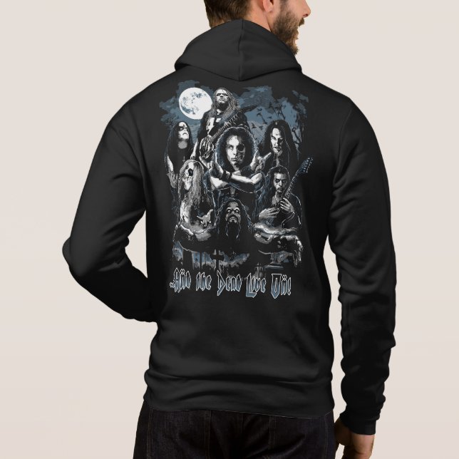 Moletom Lentes metálicas desbotadas Tributam Hoodie Unisex (Verso)