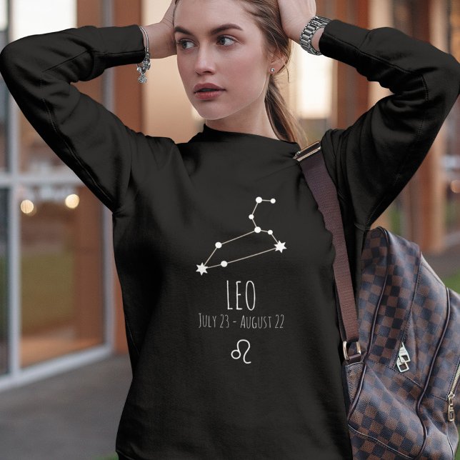 Moletom Leo | Constelação Zodiac Personalizada (Criador carregado)