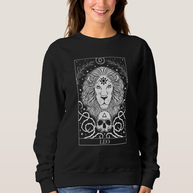 Moletom Leo Horoscope E Símbolo Zodiac (Frente)