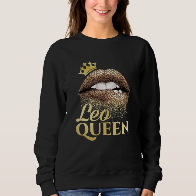 Moletom Leo Queen Astrology Sinal Zodiac Horoscópio (Frente)