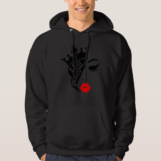 Moletom Leo Queen Birthday Red Lábios Leo Zodiac (Frente)