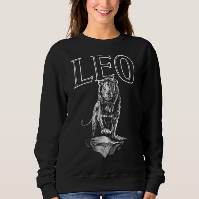 Moletom Leo Zodiac Sinal Astrologia Horoscópio 1 (Frente)