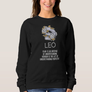 Moletom Leo Zodiac Sinal Fatos Esqueleto Horoscópio Astrol