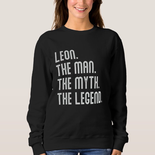 Moletom Leon Man Myth Legend Shirt Gifts For Mens Funny Le (Frente)