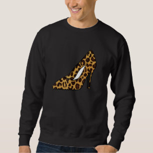 Moletom Leopard Animal Imprime Altos Saltos Mulheres Stile