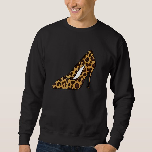 Moletom Leopard Animal Imprime Altos Saltos Mulheres Stile (Frente)