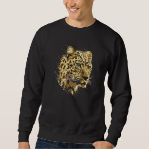 Moletom Leopard Animal Motif Wilderness Cats Natureza C