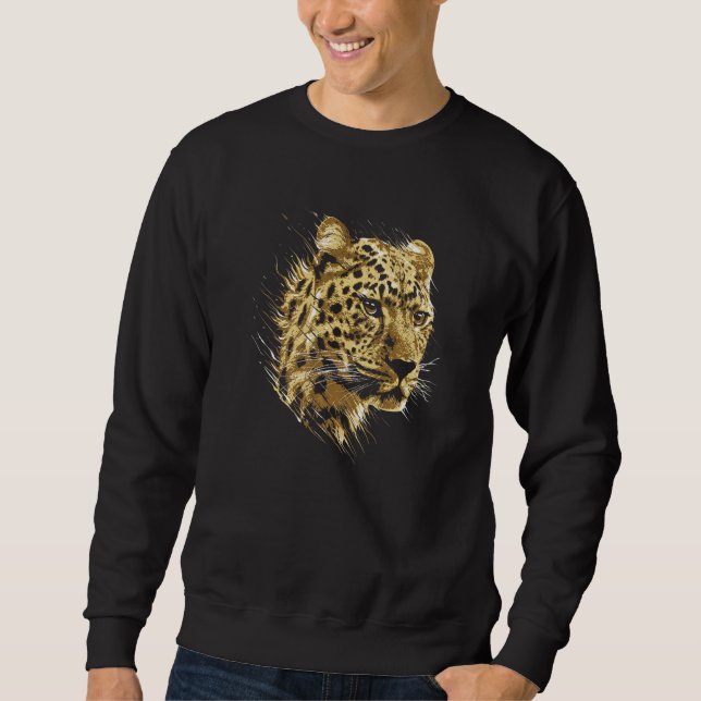 Moletom Leopard Animal Motif Wilderness Cats Natureza C (Frente)