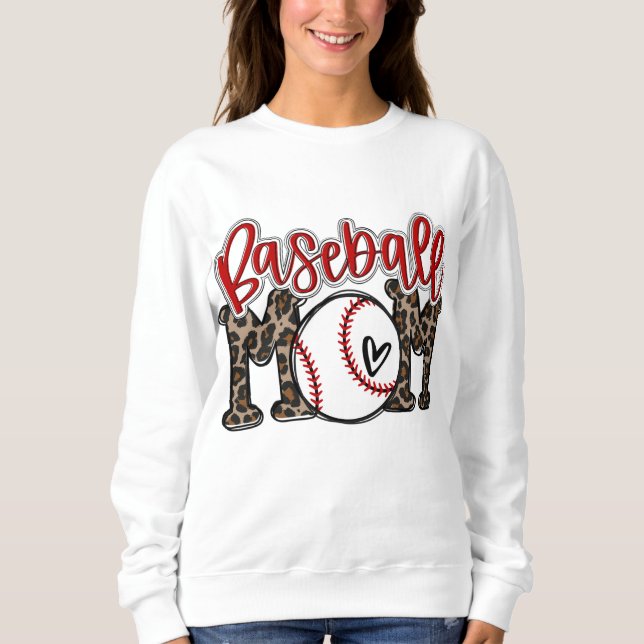 Moletom Leopard Baseball no Dia da Mãe Viba T - bola Mãe M (Frente)