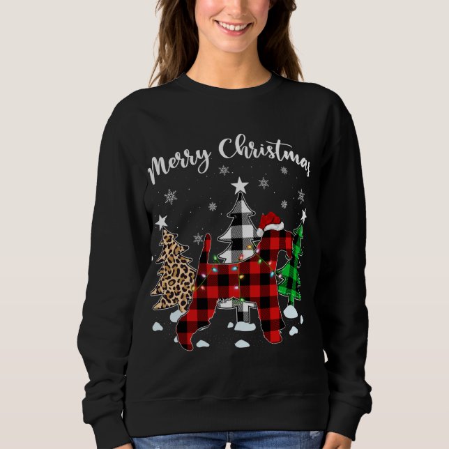 Moletom Leopard Buffalo Xadrez Wire Fox Terrier Dog Christ (Frente)