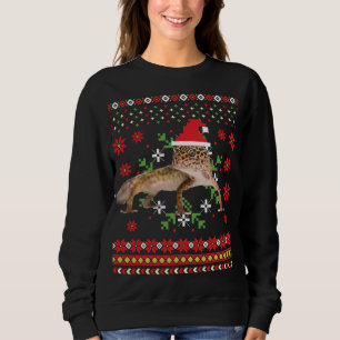 Moletom Leopard Gecko Ugly Christmas Sweater