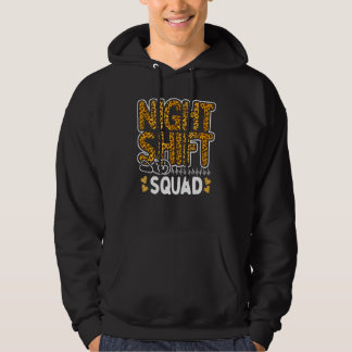 Moletom Leopard Night Shift Nurse Squad Leo Nursing Apprec