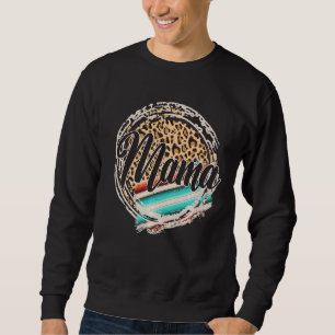 Moletom Leopard Pattern Mama Serape Impressão Cowgirl Rode