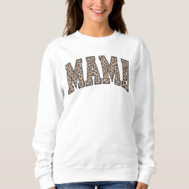 Moletom Leopard Pattern Mama Sweatshirt