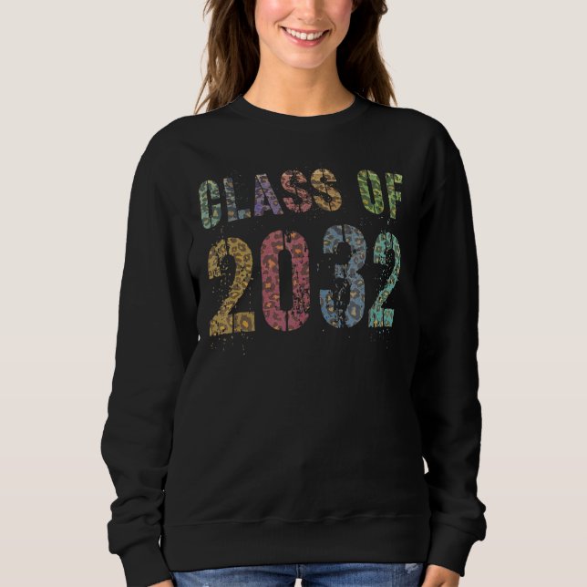 Moletom Leopard Print Class De 2032 Futuro Graduação Boa (Frente)