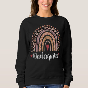 Moletom Leopard Rainbow Day Of School 2022 Kindergart
