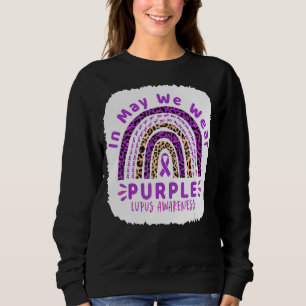 Moletom Leopard Rainbow Em Maio Nós Vestimos Purple Lupus