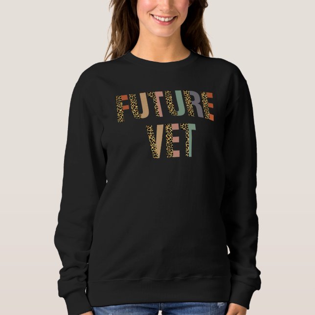 Moletom Leopard Rainbow Future Vet Veterinarian Veterinary (Frente)