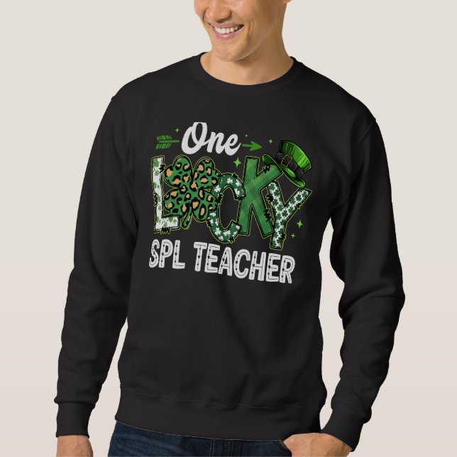 Moletom Leopard Shamrock Uma Rua De Professores De Spl Sor (Frente)