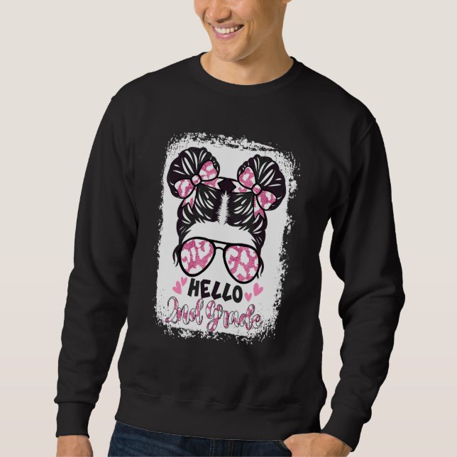 Moletom Leopardo Descolorido Olá 2º Segundo Grau Coque Des (Frente)