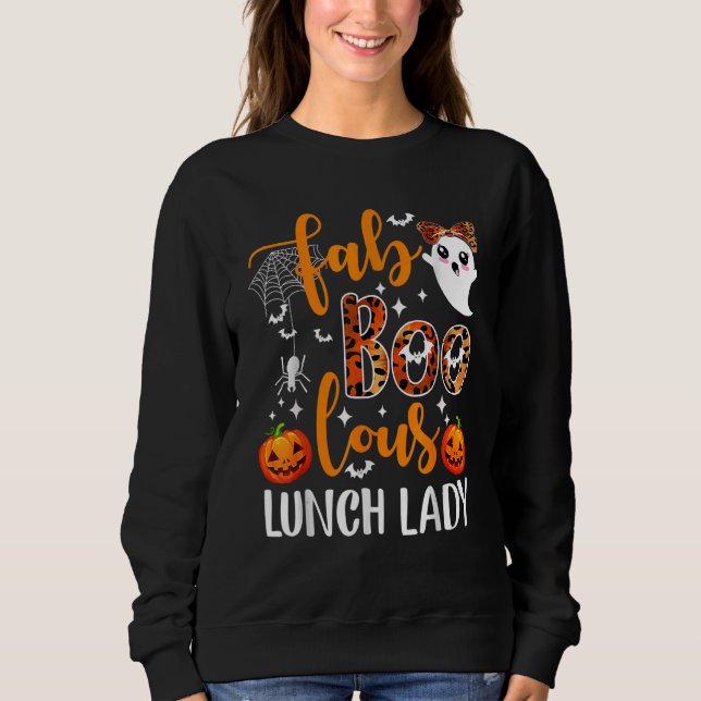 Moletom Leopardo Fab Boo Lous Senhora do Almoço Equipe Pro (Frente)