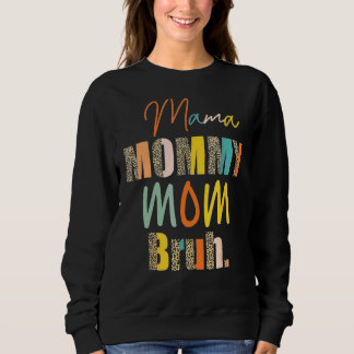 Moletom Leopardo Mama Mamãe Mãe Bruh Dias de as mães Mulhe