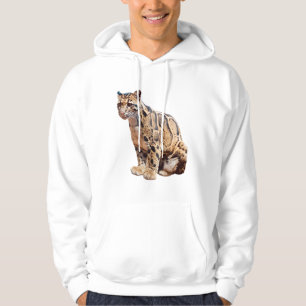Moletom leopardo nebuloso fotografia selva grande felino a