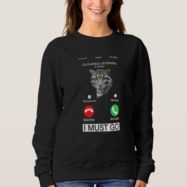 Moletom Leopardo Nublado Chama Pantera Felidae C (Frente)