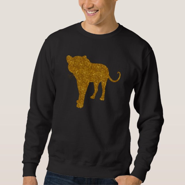 Moletom Leopardo Para Meninas Panther Animal Grande Gato (Frente)