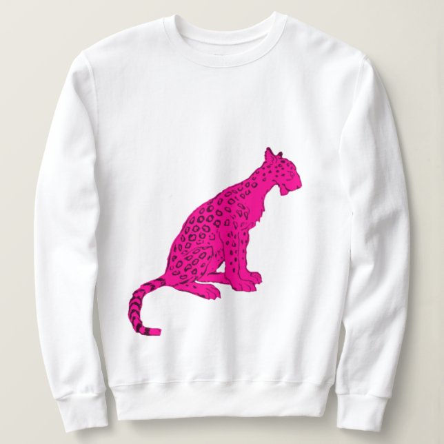 Moletom Leopardo Rosa (Frente do Design)